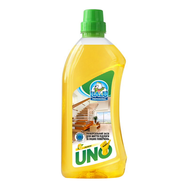 Універсальний засіб для миття підлоги та інших поверхонь BALU® UNO «Лимон»